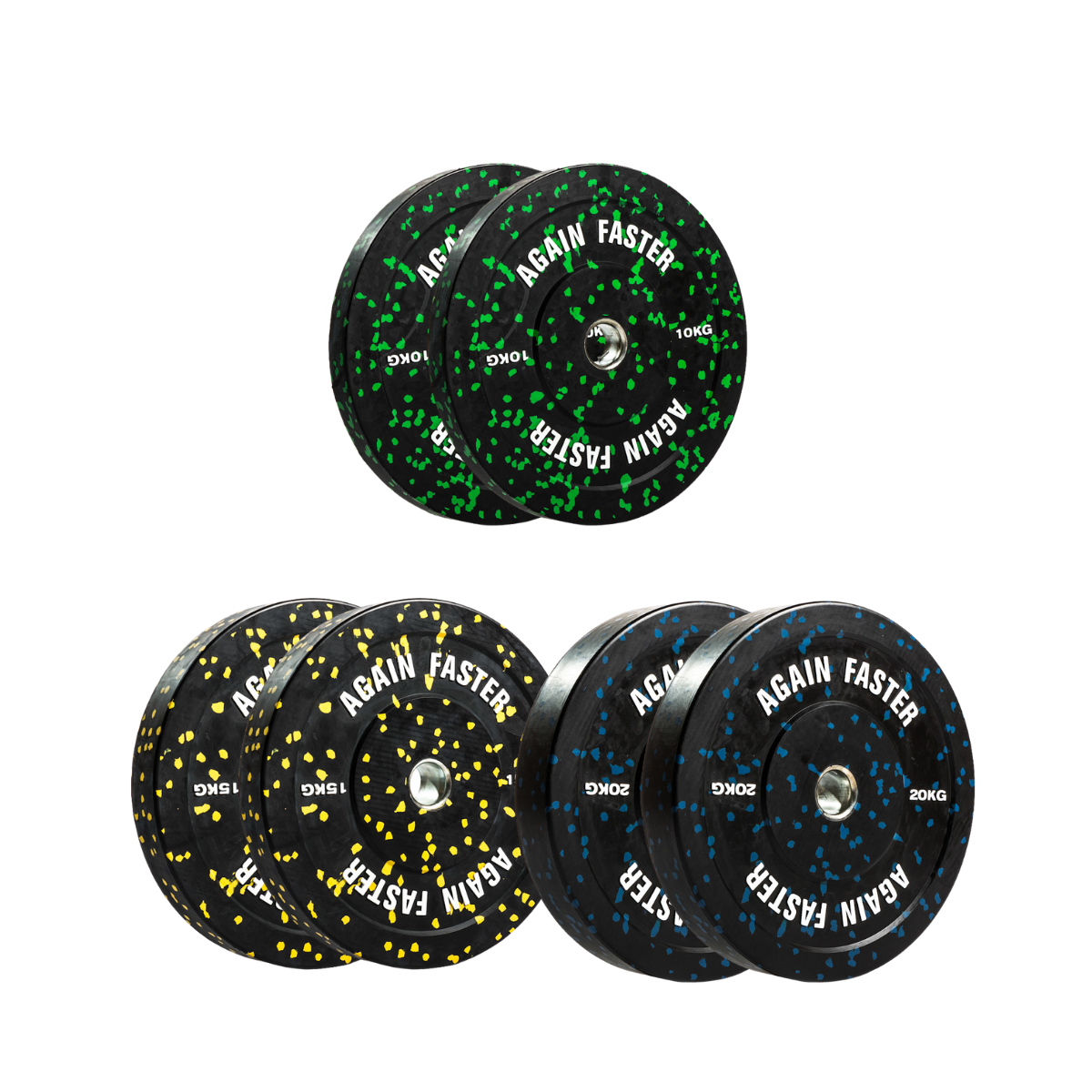 20kg Team Barbell + 90kg Camo Bumper Plates Package